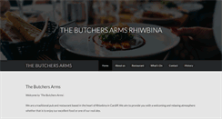 Desktop Screenshot of butchersarmsrhiwbina.com
