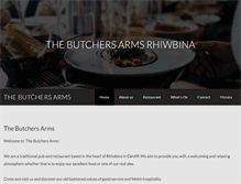 Tablet Screenshot of butchersarmsrhiwbina.com